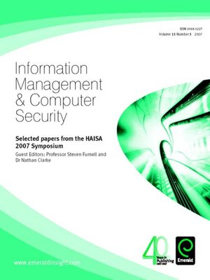 cover image of Information Management & Computer Security, Volume 15, Issue 5